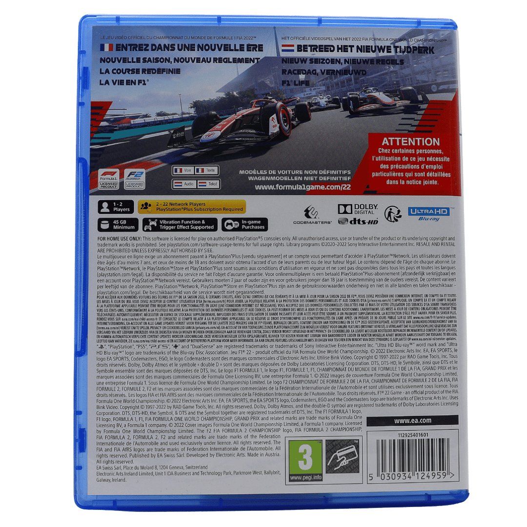 Giochi: F1 22 - PS5 – Usato da Paudex venduto da dindeboy 1