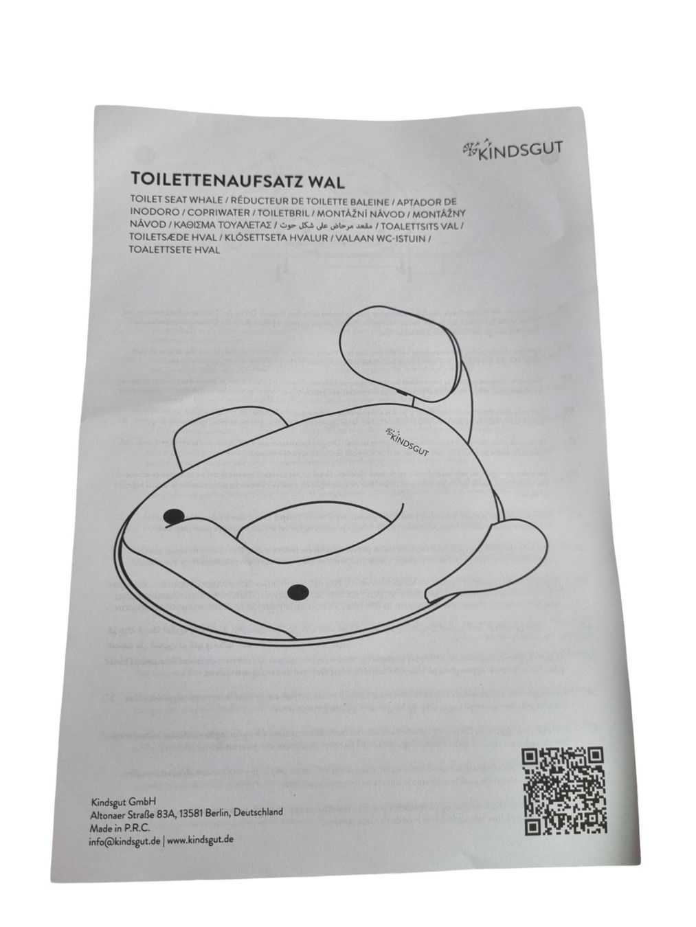 WC: KINDSGUT Toilettenaufsatz Wal – Nuovo (secondo la descrizione) da Wangen b. Olten venduto da Restwert_Wangen 9