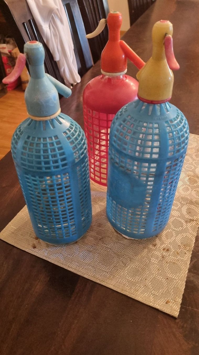 Flaschen: 3er Sodaflaschen  Siphon Flasche – Gebraucht aus Basel von Jcva