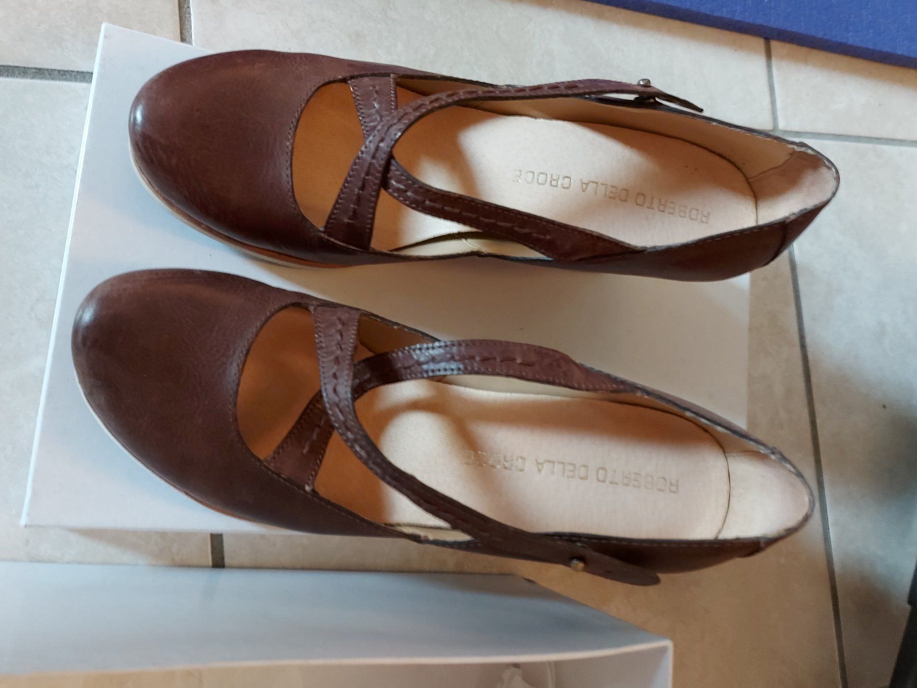 Scarpe da donna: Zeppa 37 pelle marrone  comode e belle – Usato da Coldrerio venduto da Addicted2Art 2