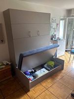 Lit coffre Mélamix + Matelas Roviva Sleep médium