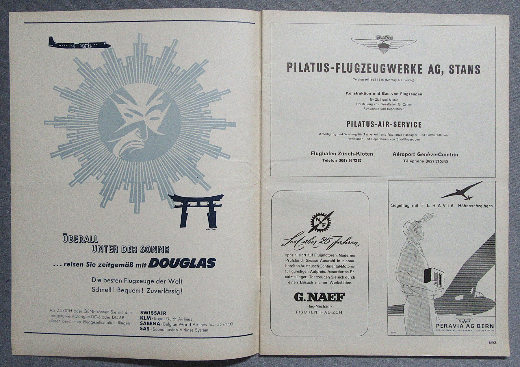 Riviste & Magazine: Schweizer Aero-Revue - Heft Nr.6 von Juni 1955 – Usato da Auenstein venduto da Padabimbim 1