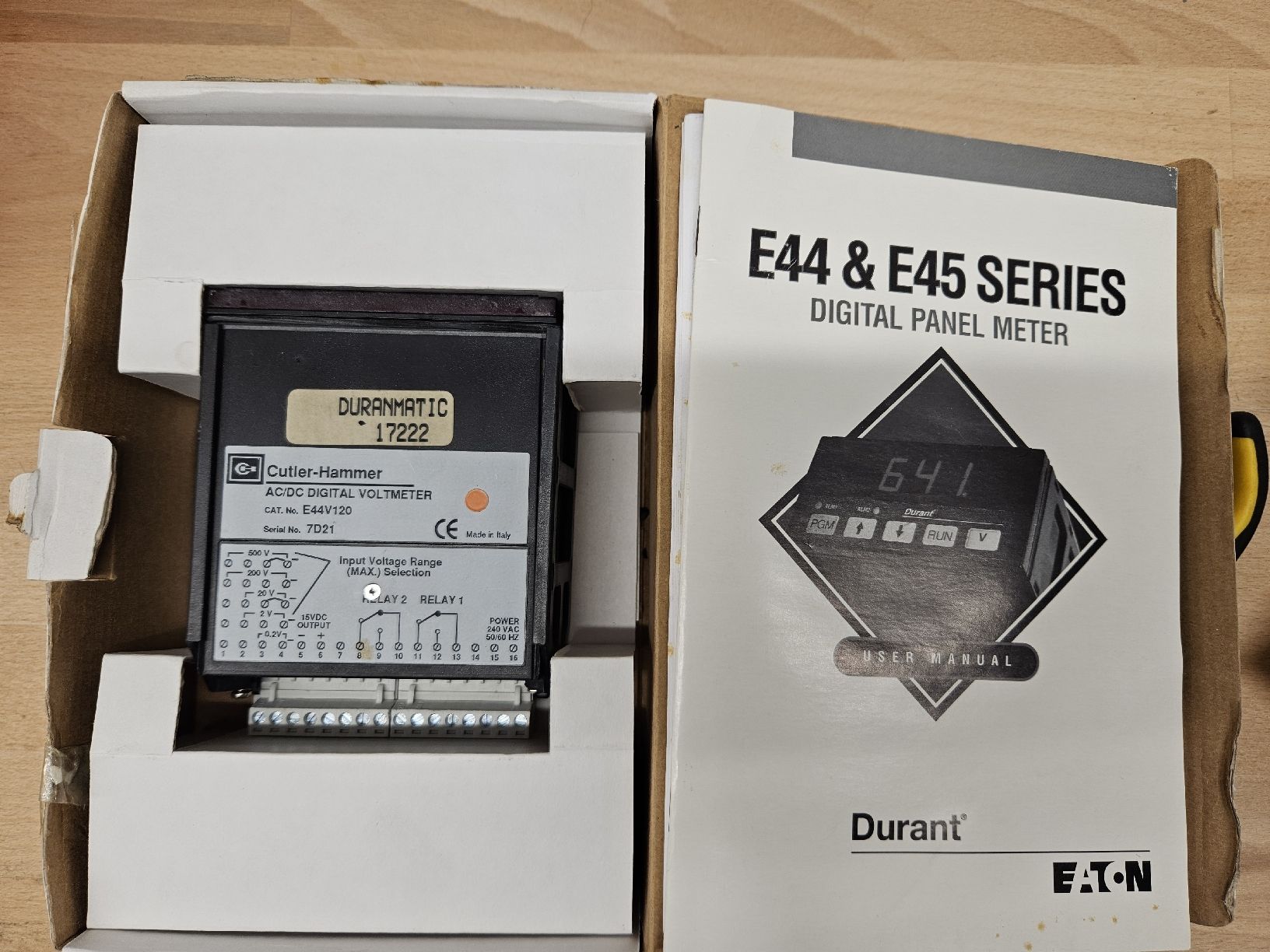 Mesurer: Cutler-Hammer AC/DC Digital Voltmeter E44 E45 Serie – Neuf (Voir description) à Oftringen par Mrg3