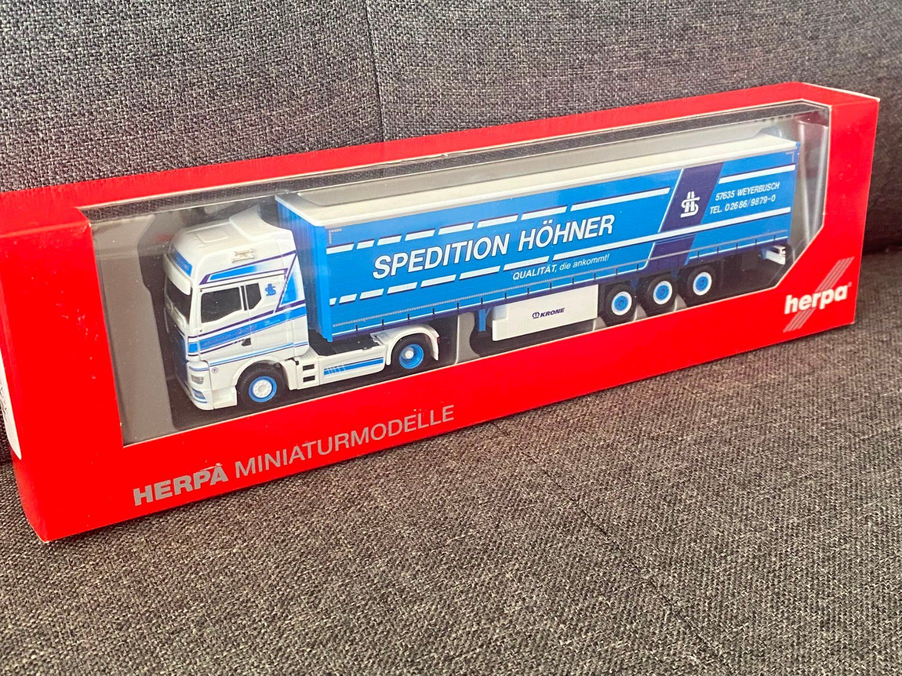 Herpa Modellautos: MAN TGX Spedition Höhner 1/87 – Neu und originalverpackt aus Berg (Dägerlen) von tscania