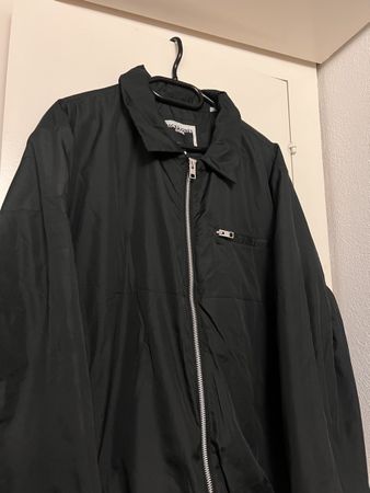 Clean-fit zip jacket Black