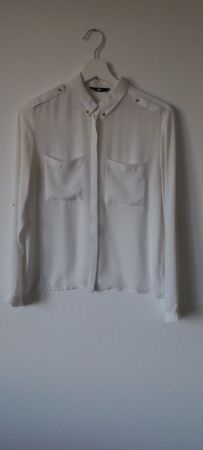 Bluse langarm Farbe Weiss Gr. S Marke H&M