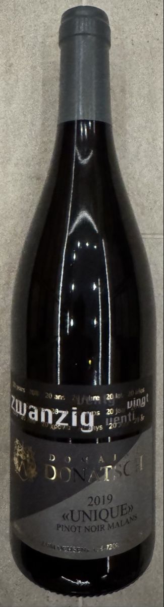 Donatsch Vino: Donatsch - Unique Pinot Noir 2019 – Nuovo e nell'imballaggio originale da Frauenfeld venduto da hase1294