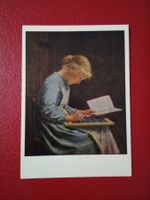 AK Kunst Albert Anker "Schreibende Schülerin" (803)