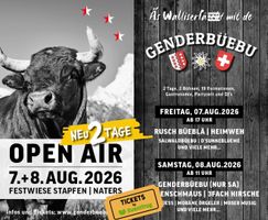 2x Tickets Genderbüebu Open Air Freitag