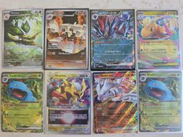 Pokemon Sammelkarten 8 Full Art/ Illustration Rares/ EX