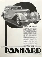 Panhard Cars - Alte Werbung / Ancienne publicité 1934