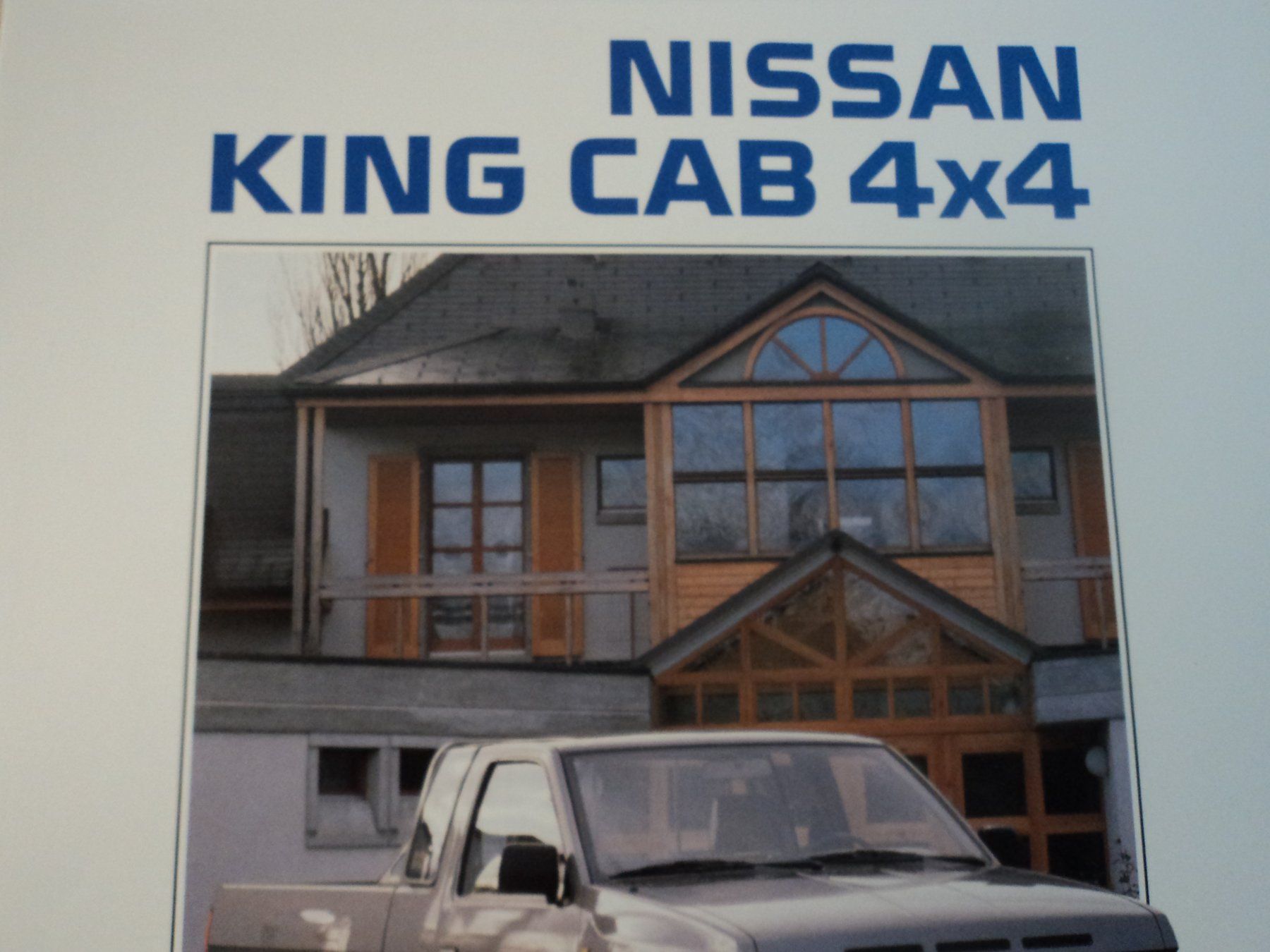 Nissan Dokumente: Prospekt Nissan King Cab 4x4 1987 – Gebraucht aus Schwarzenburg von modelCARama 3