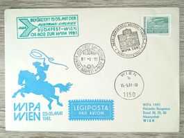 TR05 Enveloppe + Timbre Hongrie 1981