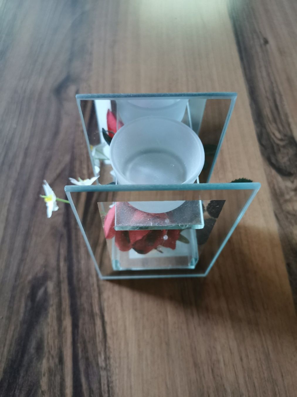 Tutte le decorazioni: Deko - Kerzenlicht aus Glas mit Rose – Nuovo (secondo la descrizione) da Glattfelden venduto da sut_q8d2 1
