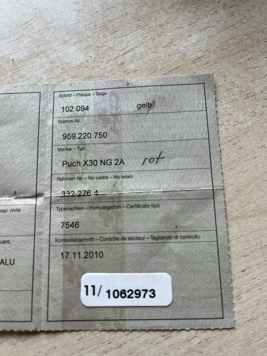 Puch Ciclomotori: Puch X30 NG 2A – Difettoso da horgenberg venduto da Fredi63 4