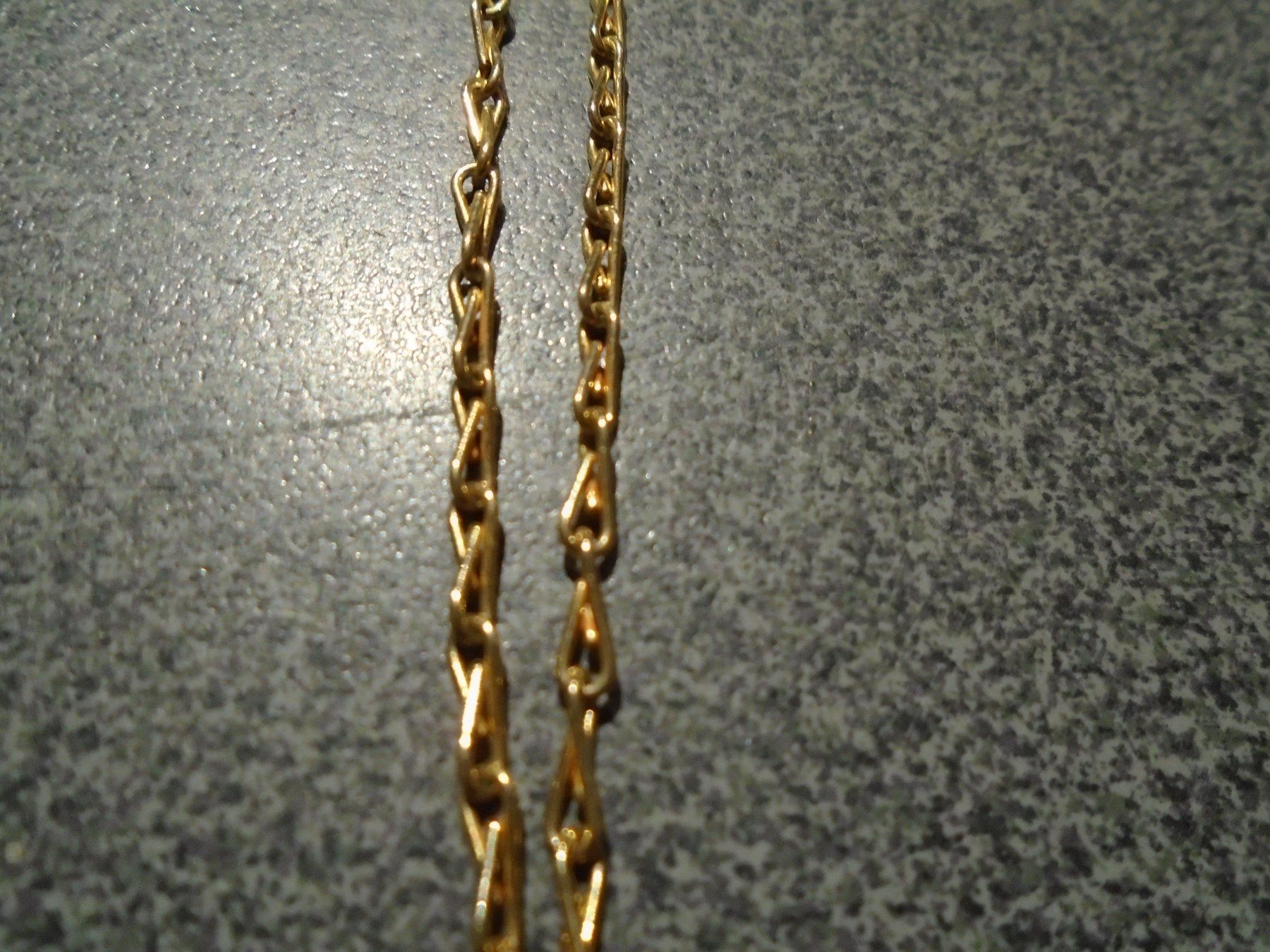 Catenine: Kette goldfarbig, längliche Glieder – Usato da Zürich venduto da abraxas1291 1