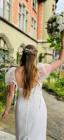 Civil Ceremony Wedding Dress. Size L.