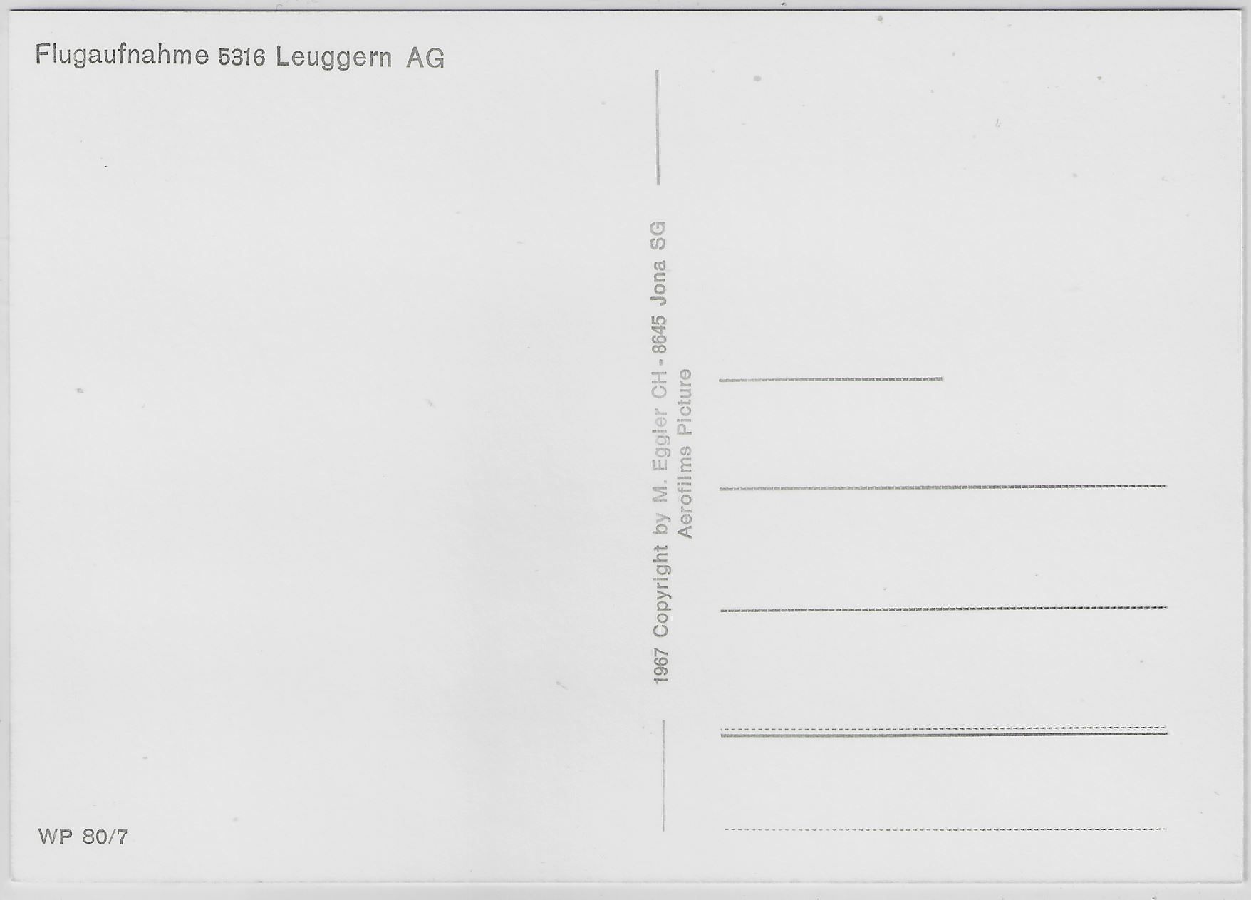 Cartoline postali: Flugaufnahme Leuggern AG – Antico da Ettingen venduto da Kartenplanet 1
