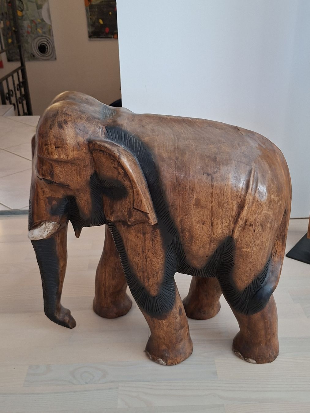 Figuren: Antiker Holz Elefant gross, wunderschön !!!! – Gebraucht aus Kirchleerau von Alexander15 1