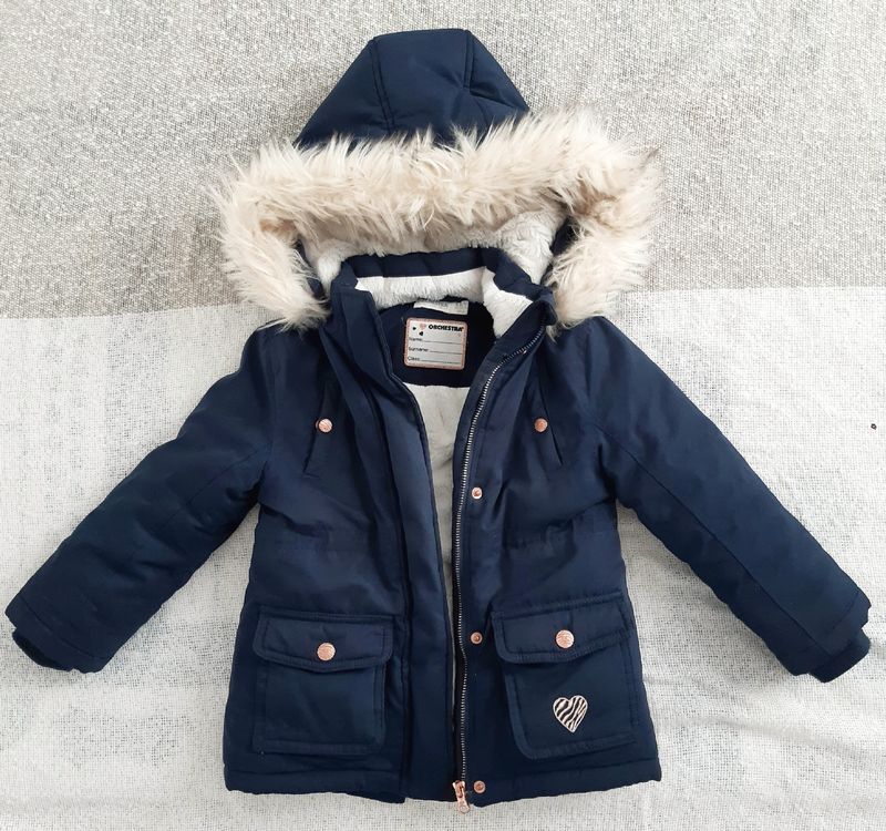 Mädchen Winterjacke Santa Look - Roter Kapuzenmantel Für Kleinkinder