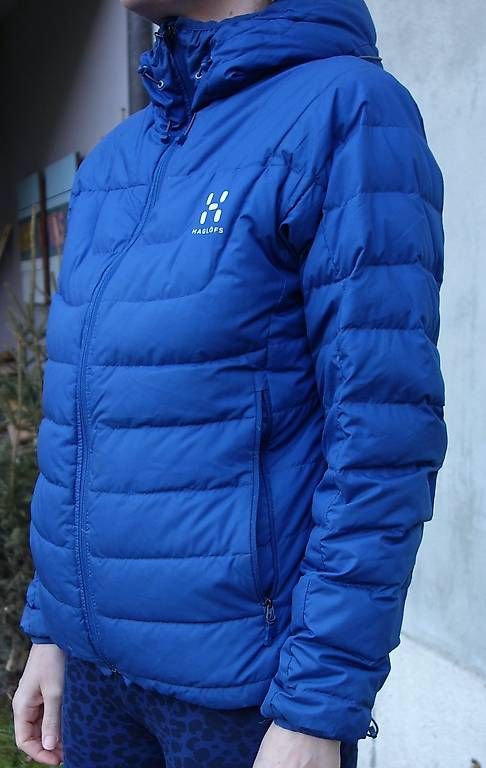 Haglöfs Jacken: Haglöfs Damen Daunenjacke L Blau/Neongelb – Gebraucht aus Biel/Bienne von marnur