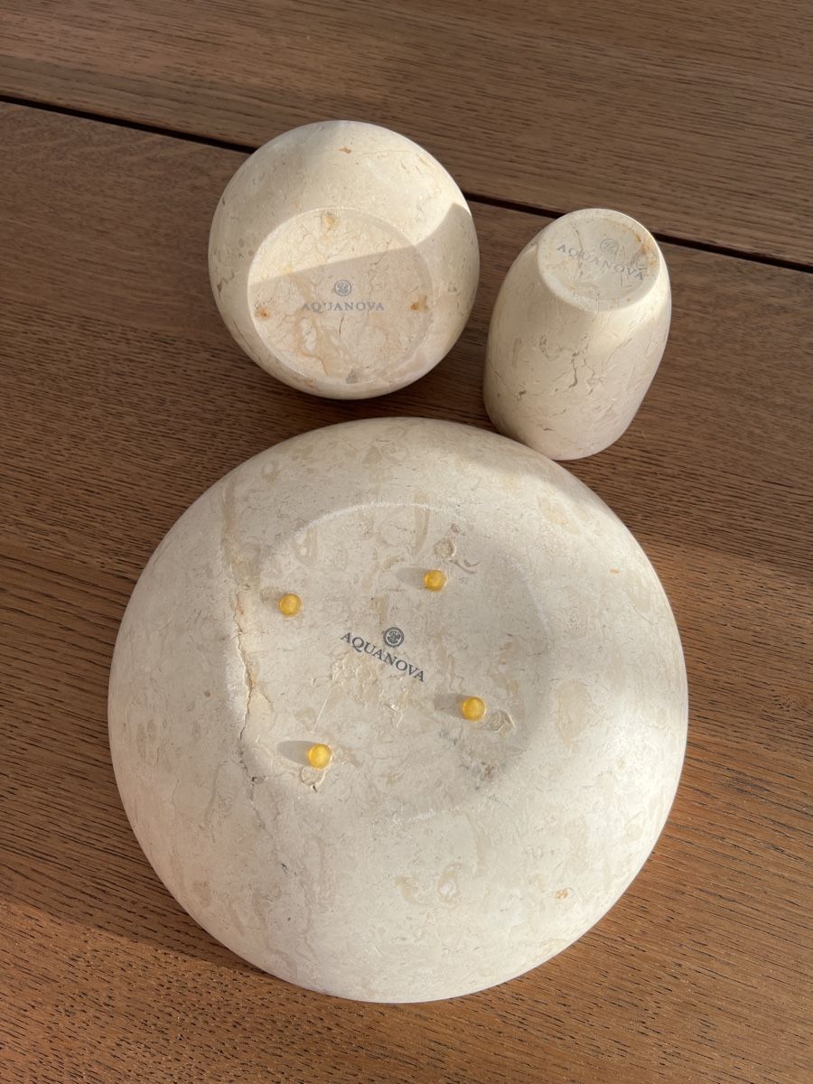 Portasapone: AQUANOVA Badaccessoires Set Marmor Badezimmer – Usato da Fahrweid venduto da franckie71 2