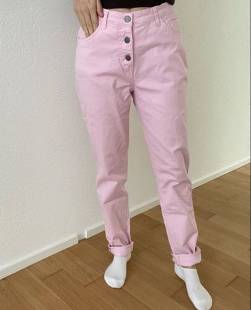 BPC Bonprix Collection!🌸 Hose, Rosa, Gr. 40, Knopfleiste!