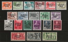 1950 : Serie O.M.S Nr. 6 - 25, postfrisch ** KP 406.--