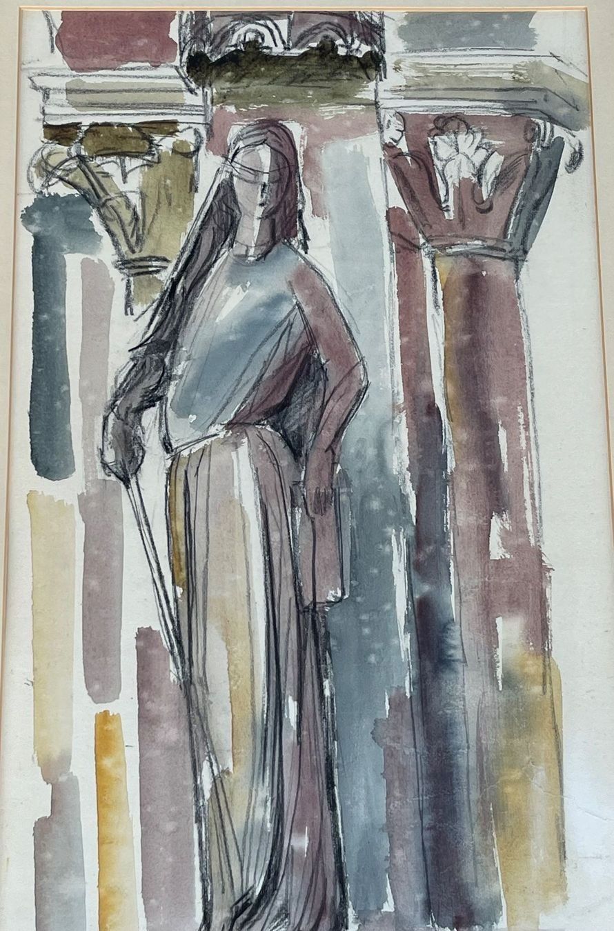 Dipinti: Interessante Dame Aquarell monogrammiert – Usato da Müllheim Dorf venduto da Othmar73 6