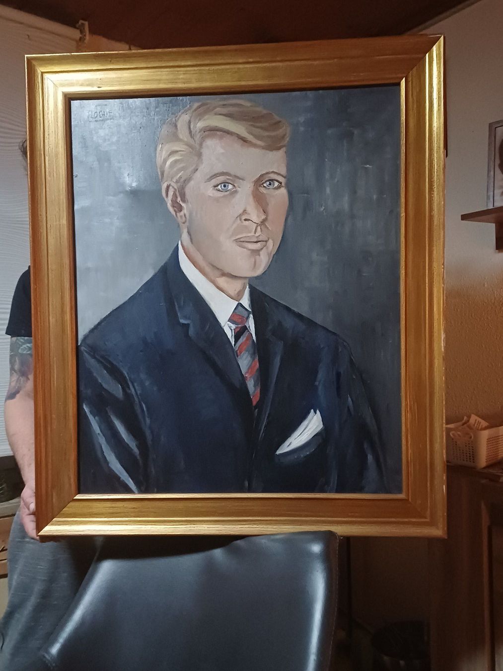 Dipinti: Gemälde "Mogue": Porträt eines Mannes, gerahmt, Kunst – Usato da Zullwil venduto da imh_lq9s 5