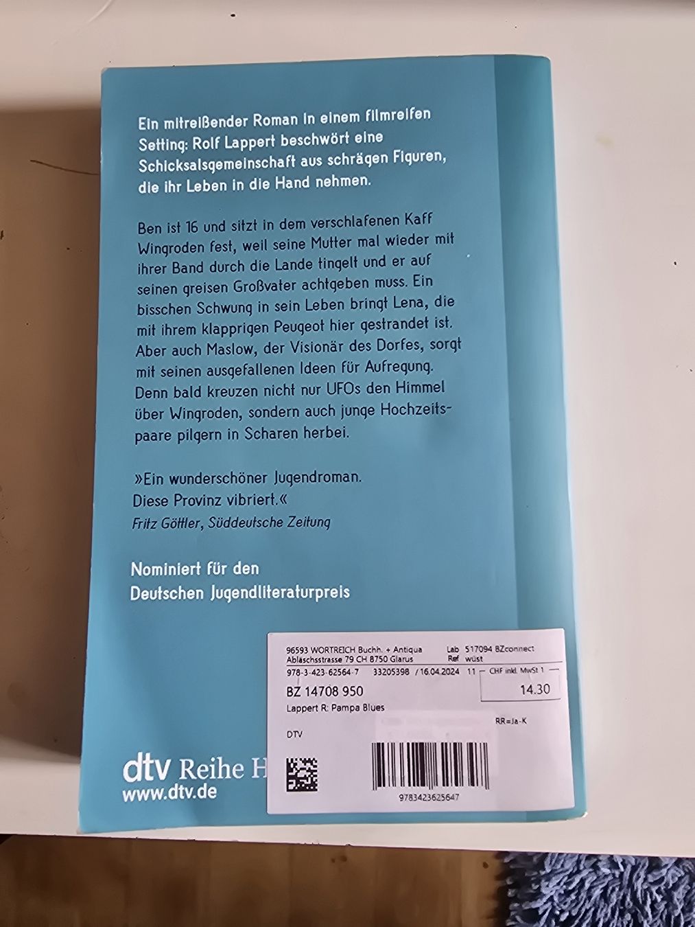 Libri: Pampa Blues - Rolf Lappert - Ein packender Roman – Usato da Oberbüren venduto da Elk2026 1