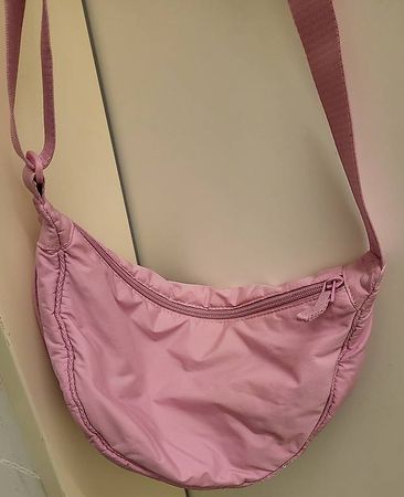 Halbmond Tasche, halfmoon bag, Crossbody, rosa