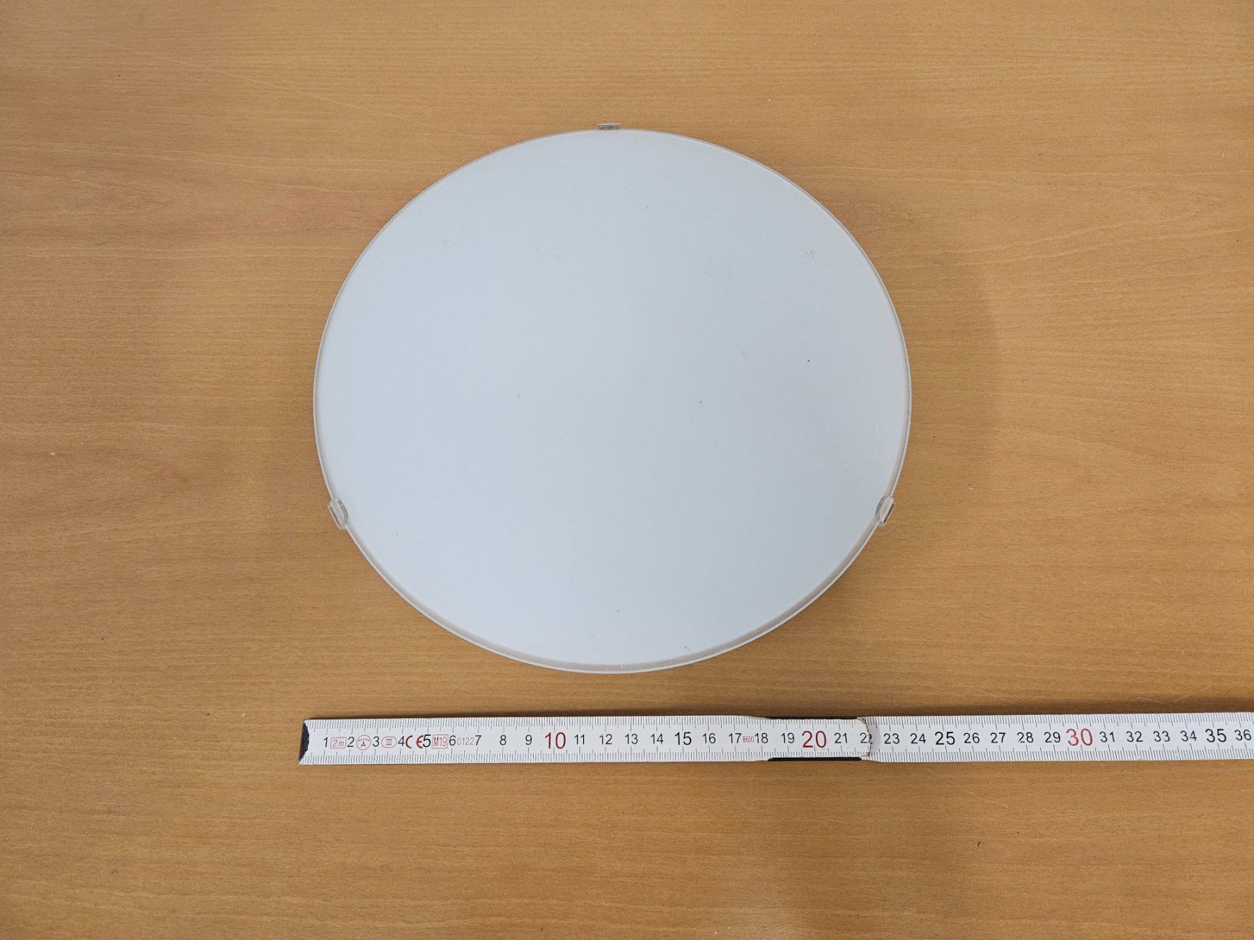 Lampadari & plafoniere: Deckenlampe Glas weiss, Ø25cm, echtglas Abdeckung – Usato da Neuendorf venduto da Andreas0154