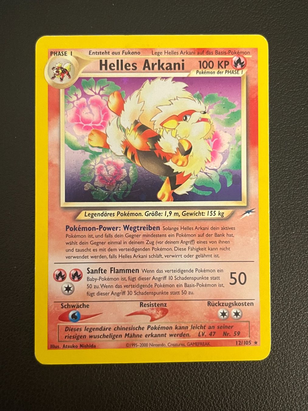 Pokémon Sammelbilder & Trading cards: Pokemon Helles Arkani Holo – Gebraucht aus Zollikerberg von Guido175