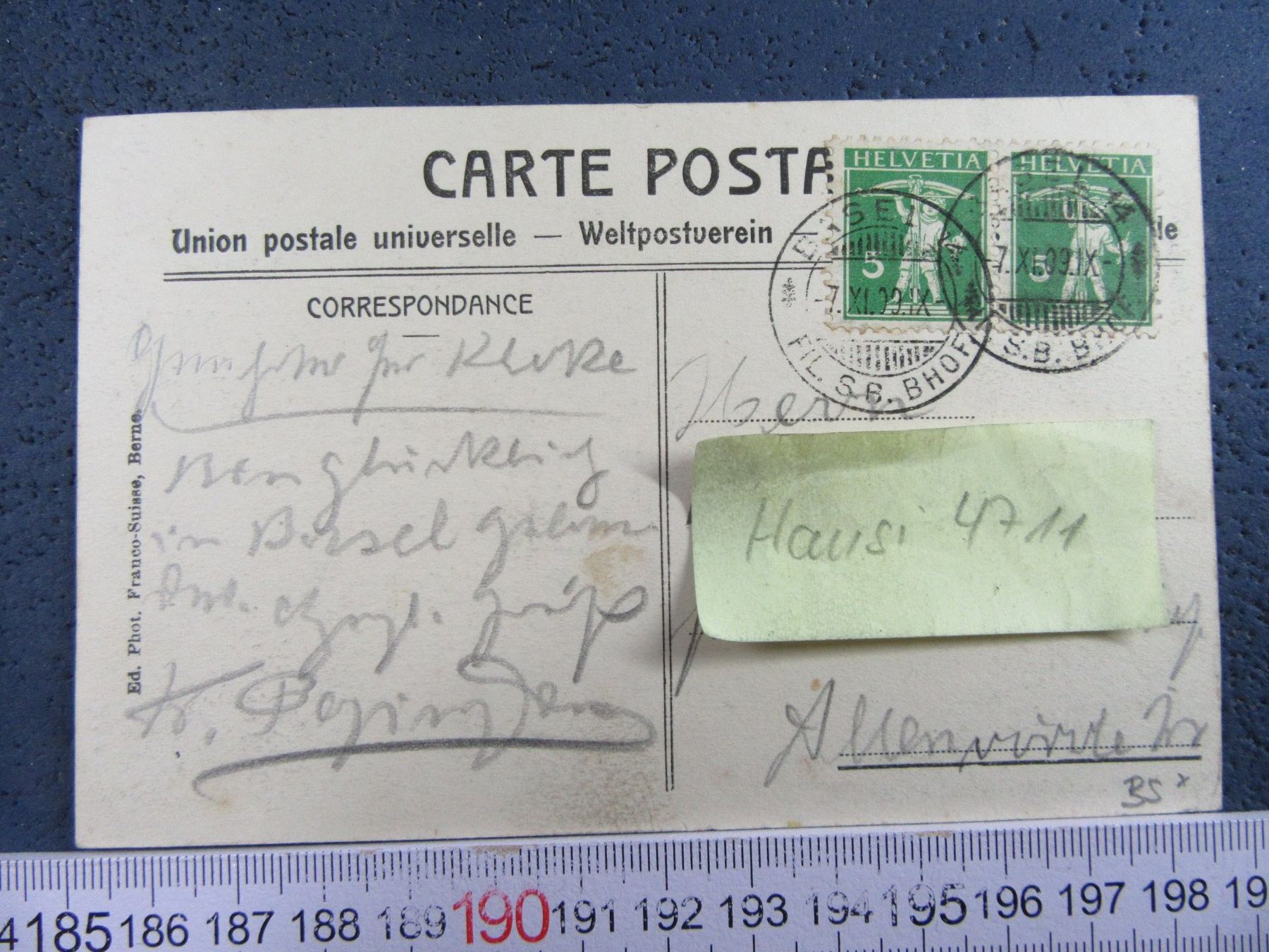 Cartoline postali: ALT-BASEL MÜHLEBERG BELEBT AK-BS – Usato da Ettingen venduto da Hausi4711 1