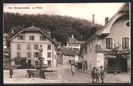 AK Romainmotier, La Place, 1928