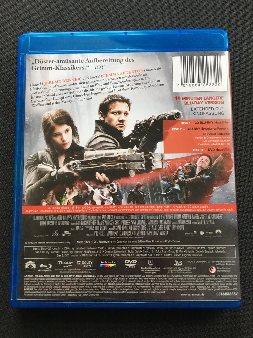 Tutti i DVDs: Hansel & Gretel 3D [Blu-ray] – Usato da St.Gallen venduto da MedienJoe 1