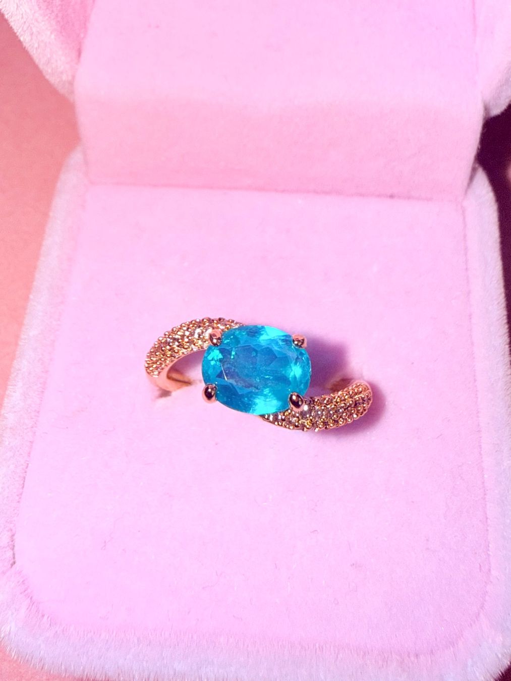 Anelli: Bague dorée pierre verte et zircons – Nuovo e nell'imballaggio originale da St-Maurice venduto da Sandrinette123 3