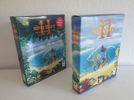 PC Game Siedler 2 + Add-On (1996+) Big Box Bundle