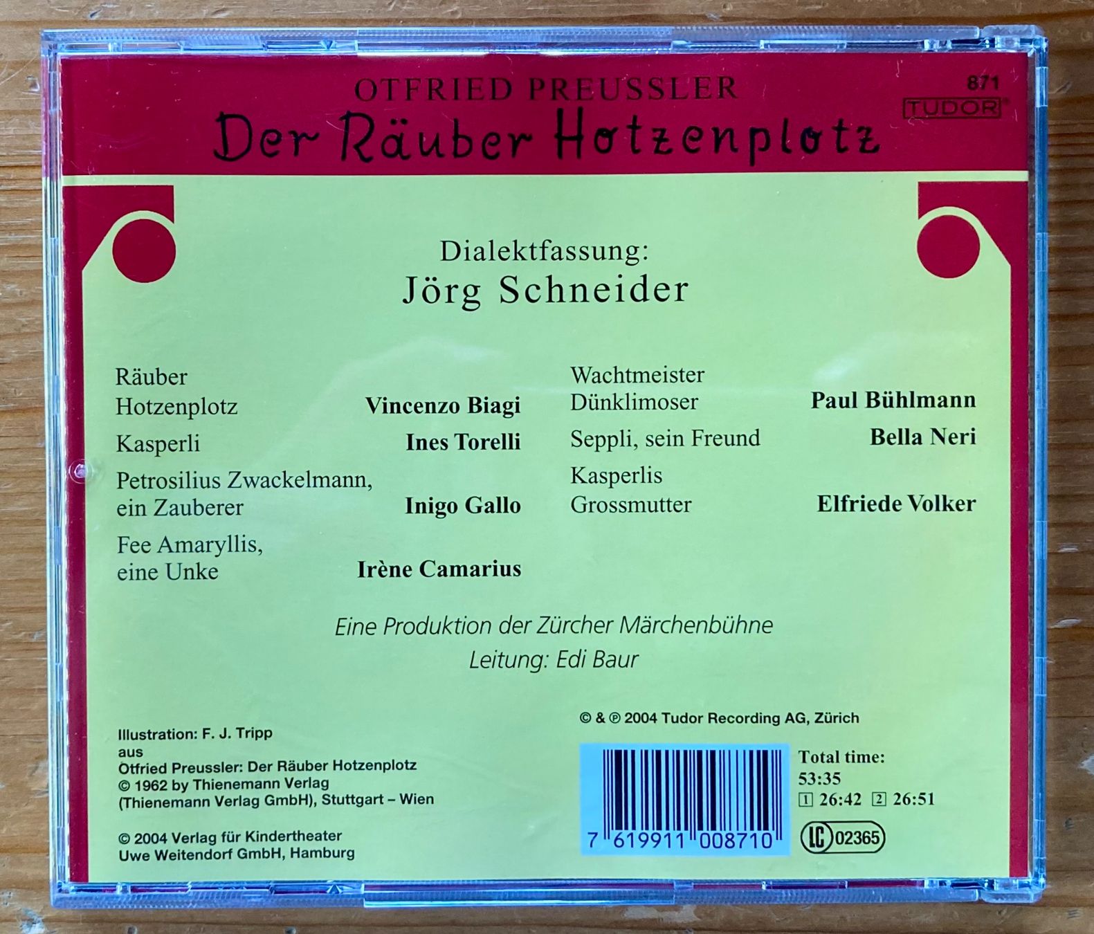 CD: Räuber Hotzenplotz (dialekt, NEU) - Otfried Preussler (2004) – Nuovo (secondo la descrizione) da Zürich venduto da Djmotionch 3