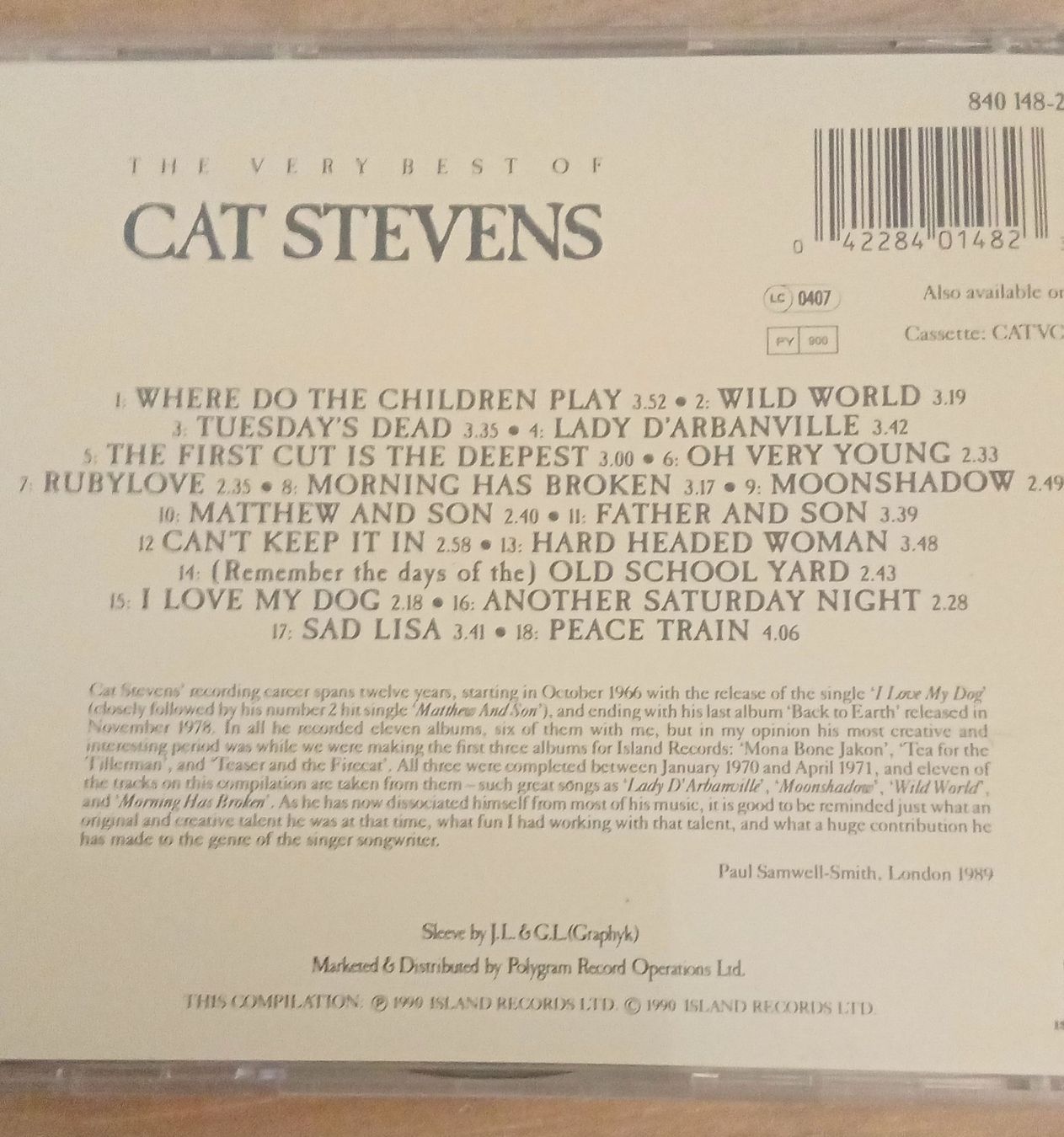 CDs: Cat Stevens  – Gebraucht aus Liebefeld von CD-Urs 1