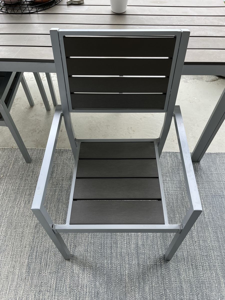 Tavoli: Gartentisch mit 8 Stühlen 200x100cm  – Usato da Langenthal venduto da Racecanyon 2