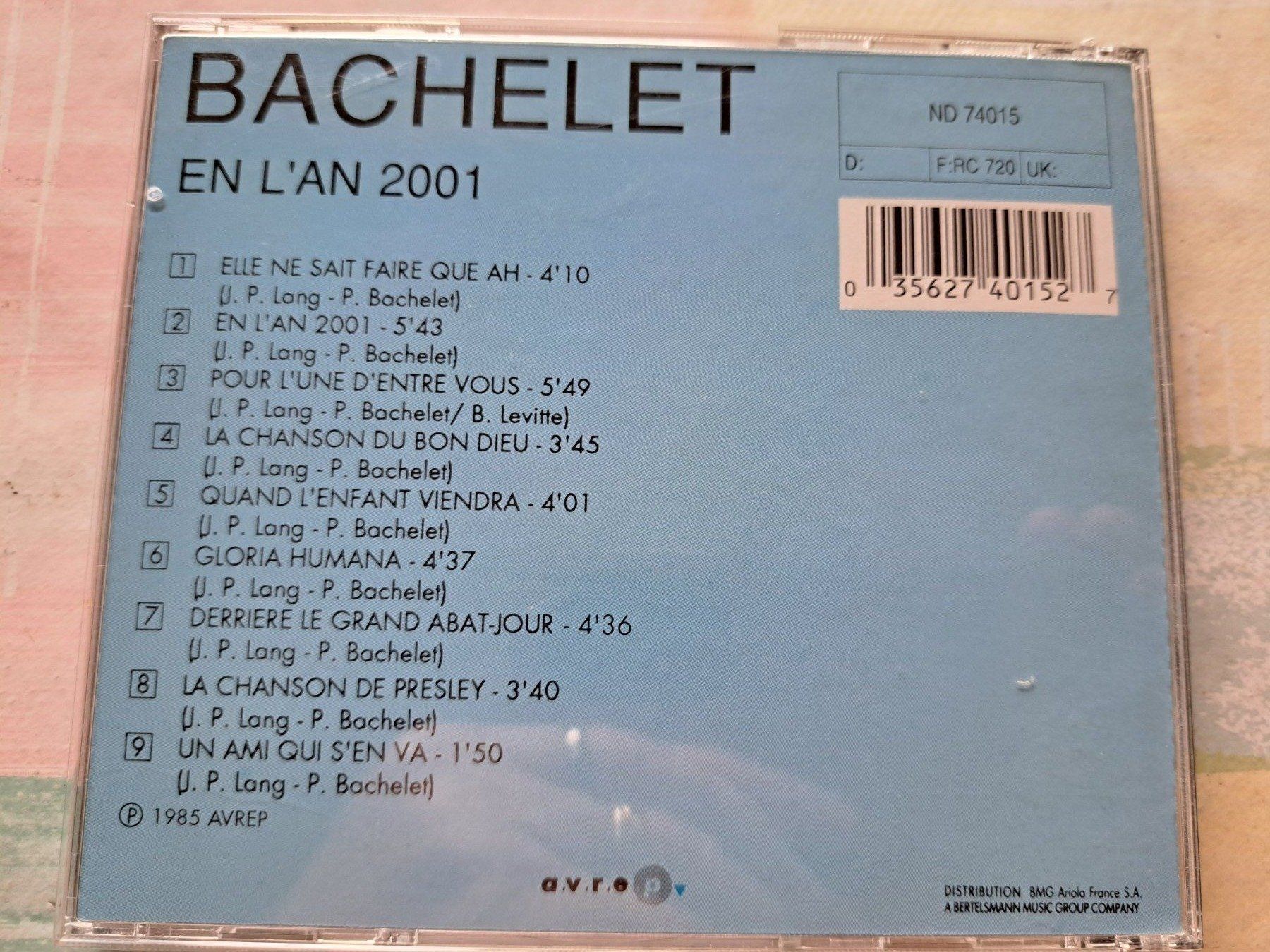 CD: Cd Bachelet - en l'an 2001 – Usato da Pully venduto da bro_n52j 1