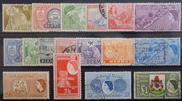 Bermuda British Lot mit alten Werten V