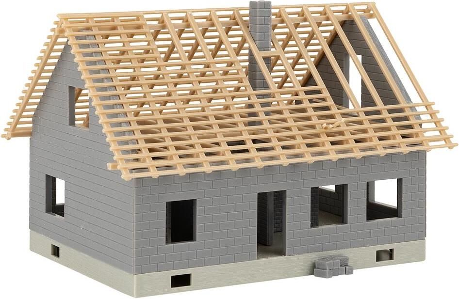 Faller 130658 Bausatz Haus im Bau mit Kran H0 / H0m (Neu und