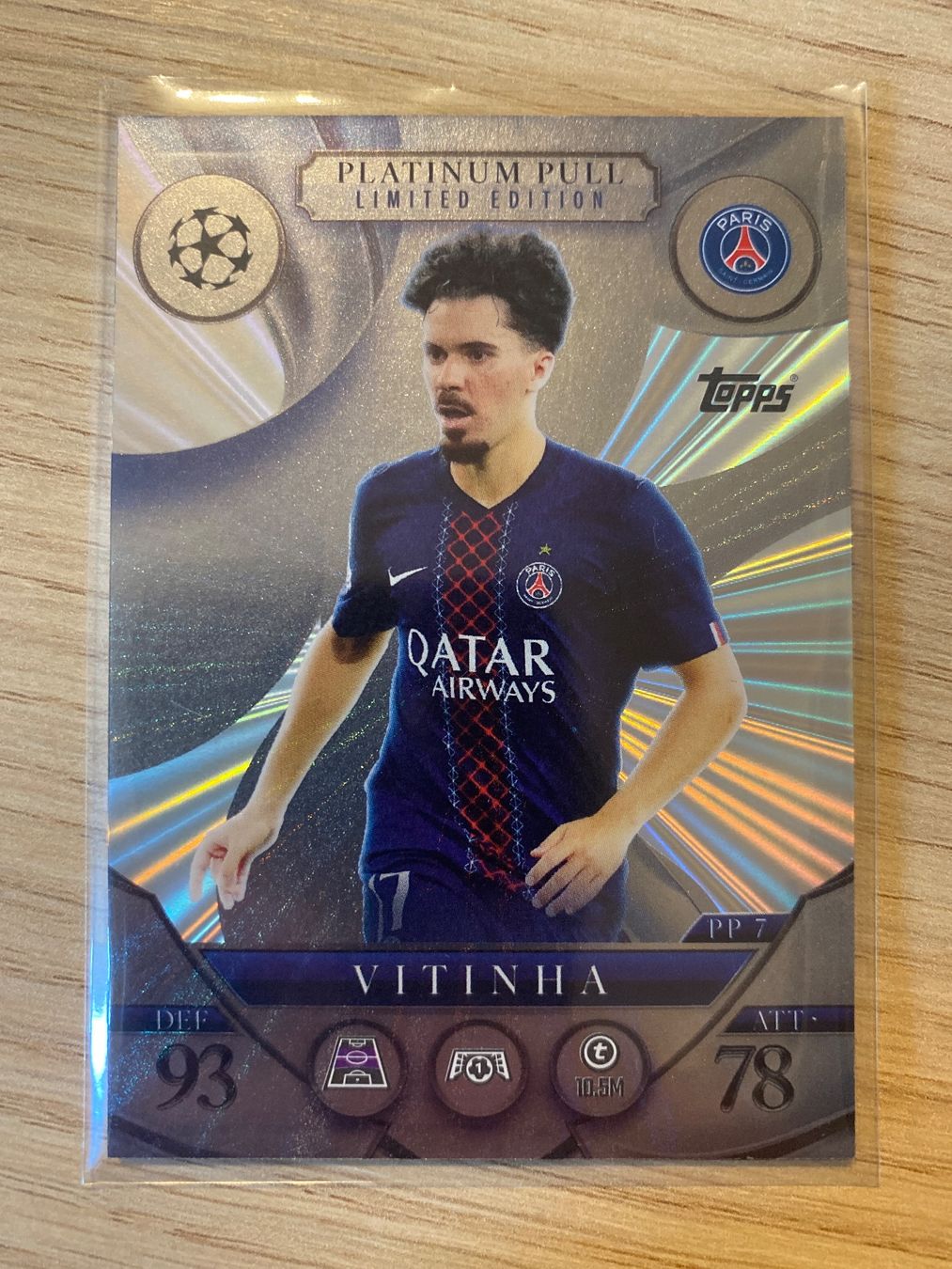 Topps Carte collezionabili: Topps Match Attax Extra 25/26 Platinum Pull Vitinha PP7 – Nuovo (secondo la descrizione) da Zürich venduto da BVBWINNER