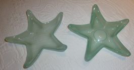 Apéroschalen - Sterne aus Milchglas - 2 Stück