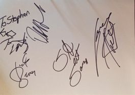 Leftöver Crack Autogramm signiert Karte 20x30cm