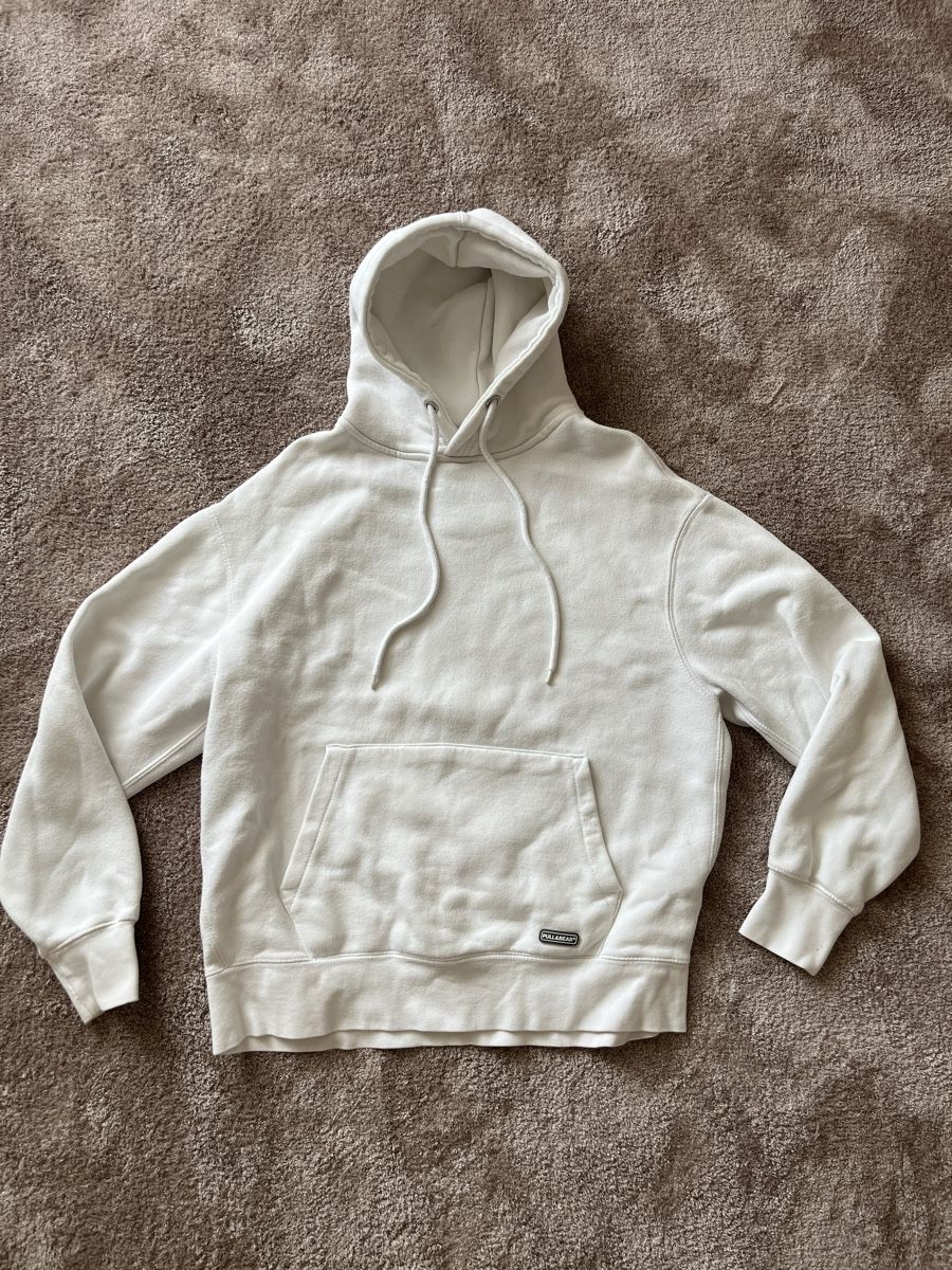 Pull&Bear Pullover & Sweatshirts: Sweat à capuche blanc Pull&Bear S – Neu (gemäss Beschreibung) aus Lausanne von mae_dj7r