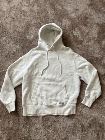Sweat à capuche blanc Pull&Bear S